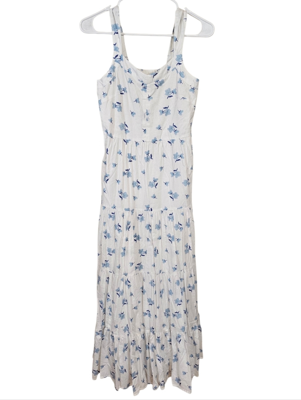 Beau & Ro Maxi Tiered Floral Print Full Dress